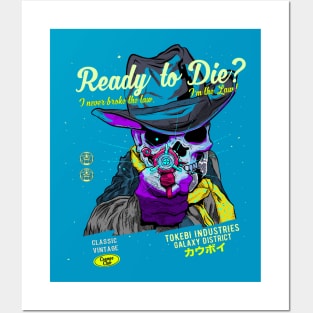 Tokebi's Cyberpunk Skull Cowboy Posters and Art